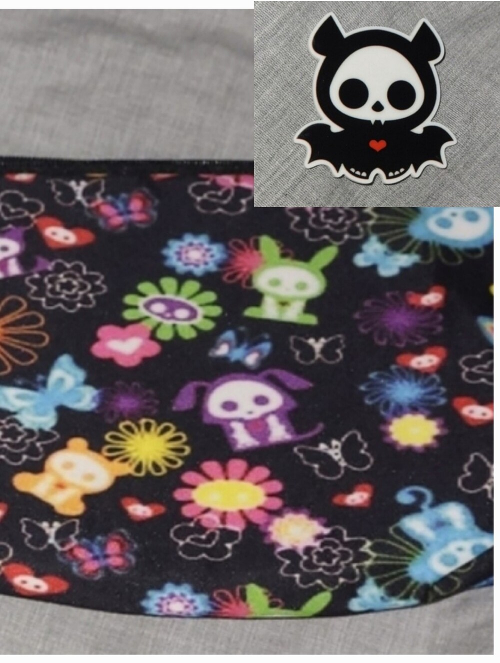 Skelanimals BUNDLE pin & makeup bag